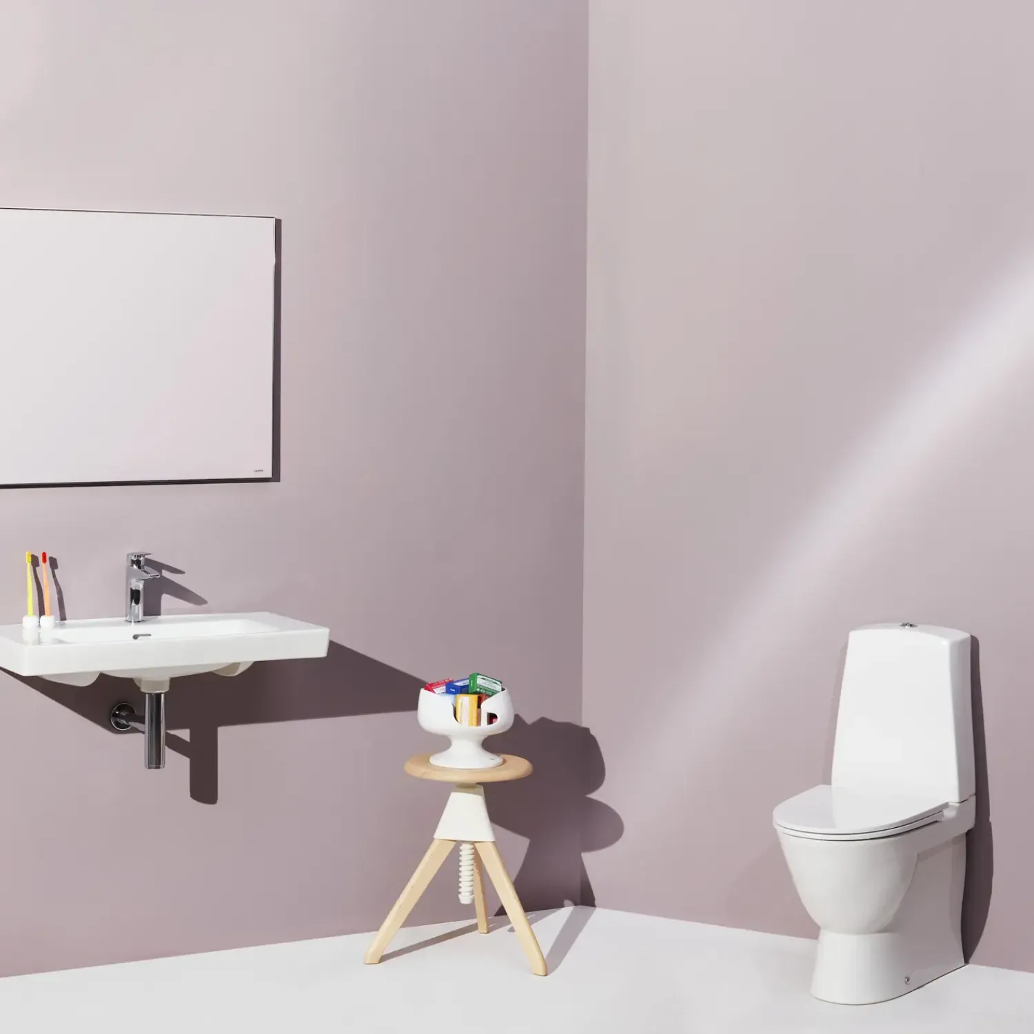 Best Laufen Pro-N toilet m/skjult P-lås hvid