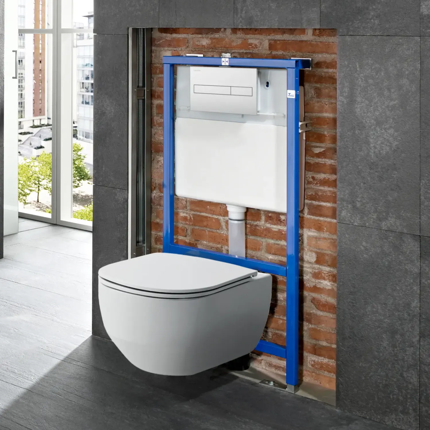 Online Laufen Roca Duplo N indbygningscisterne 112 cm frontbetjent