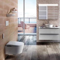 Hot Laufen Roca Inspira væghængt duschtoilet inkl. softclose sæde hvid