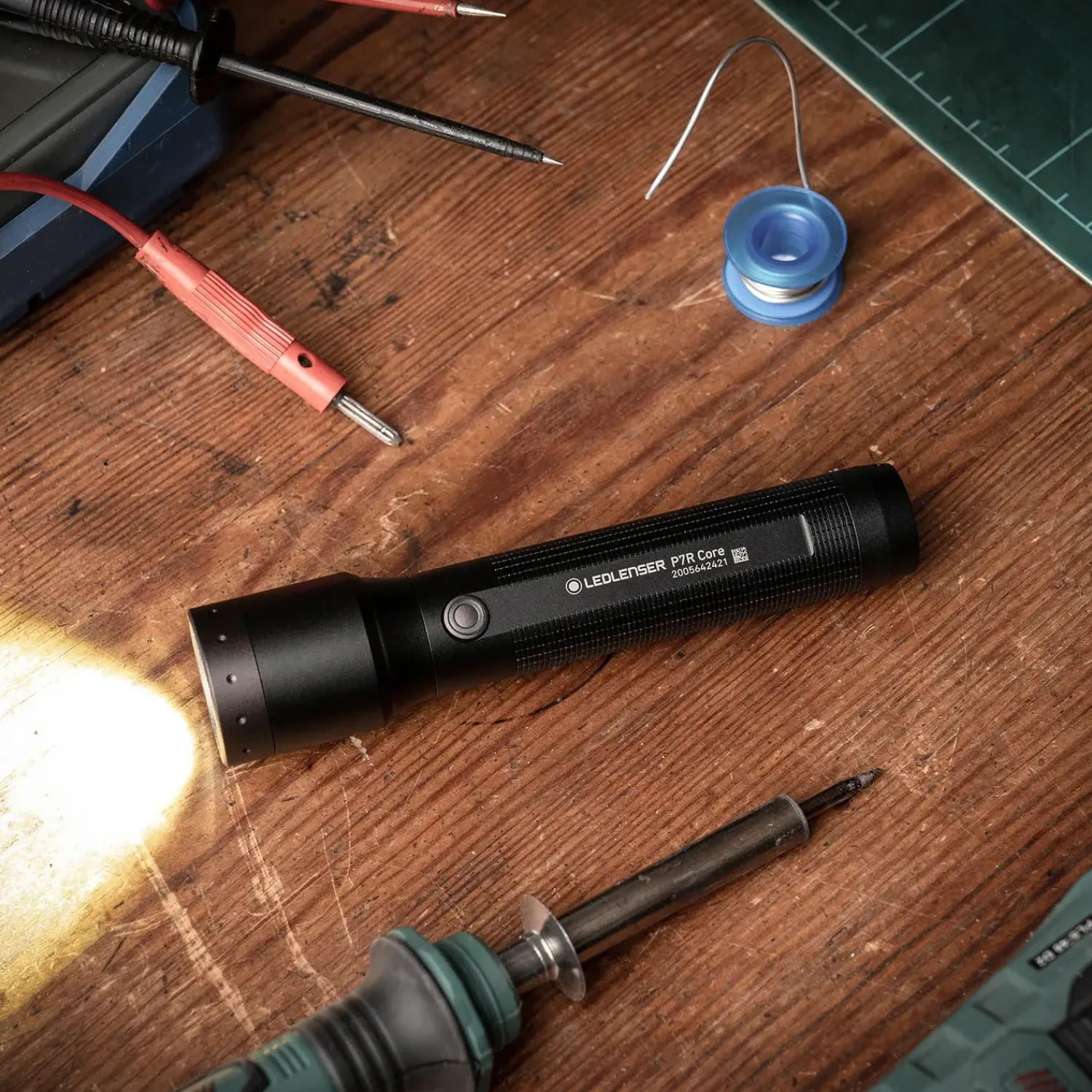 Ledlenser Lommelygter^P7R Core lommelygte inkl. 1xgenopladelig batteri sort