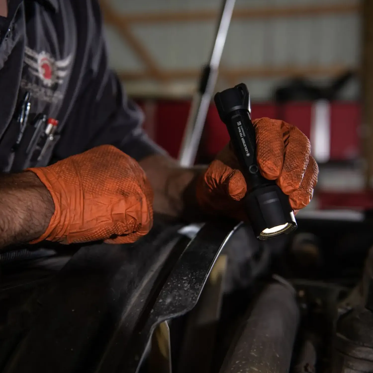 Online Ledlenser P5R Work lommelygte inkl. 1xgenopladelig batteri sort