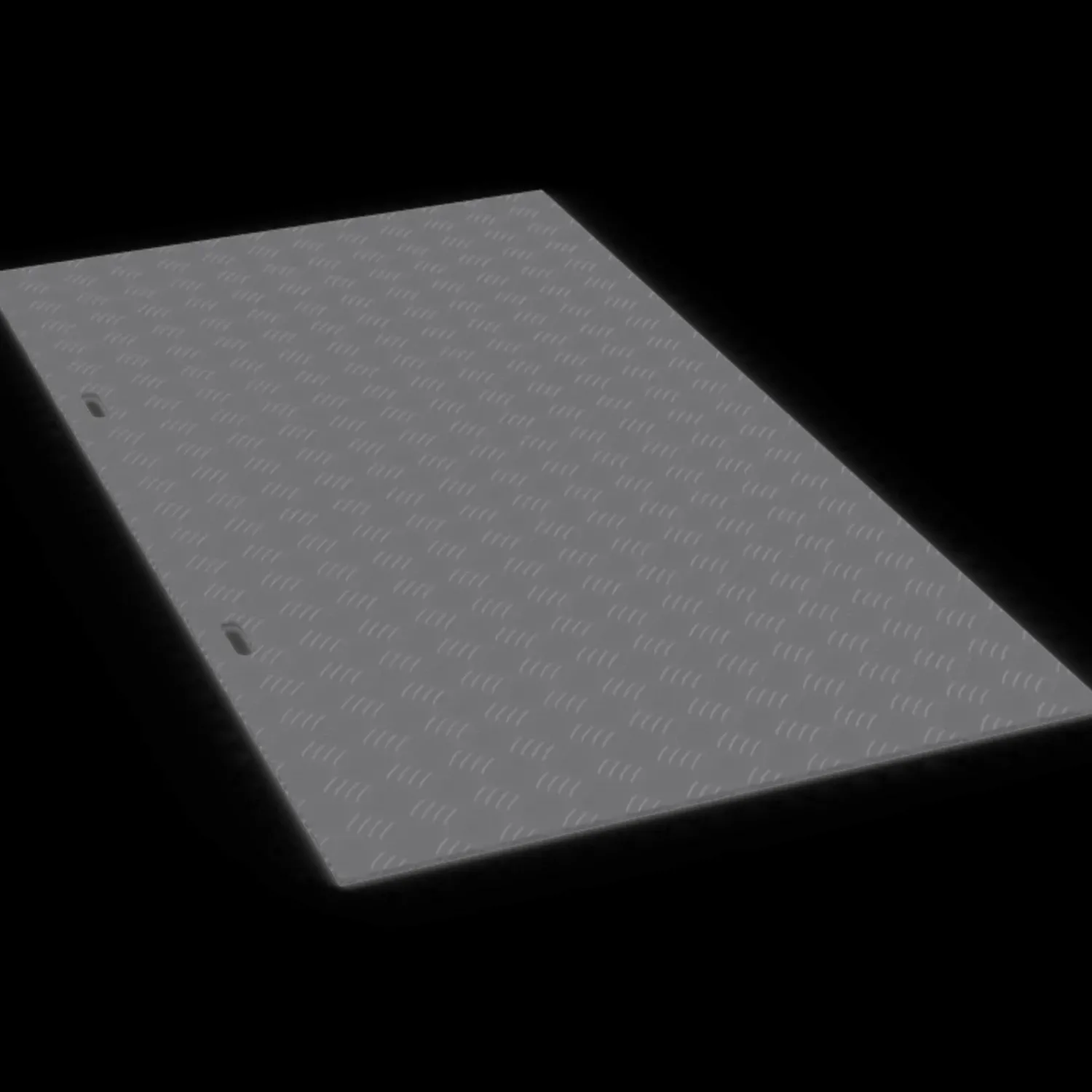 Letbek køreplade m/håndtag mørkegrå 200x115 cm