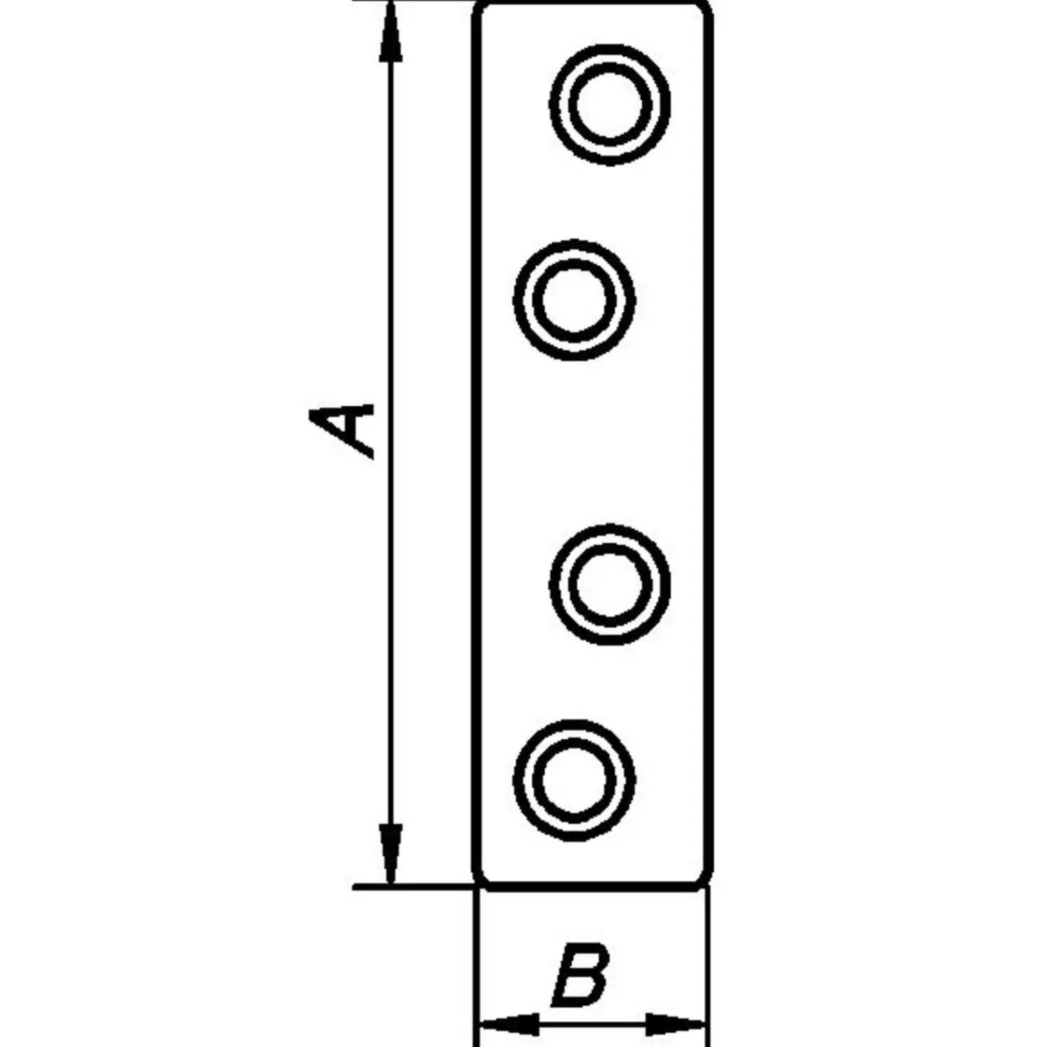 Peder Nielsen Bygningsbeslag^Ligejern 50x13 mm. elforzinket