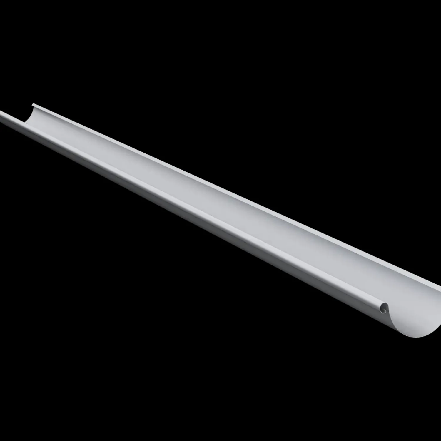 Lindab Ståltagrender^Rainline halvrund tagrende 125x6000 mm