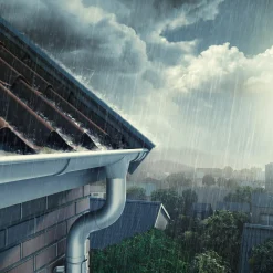 Lindab Ståltagrender^Rainline halvrund tagrende 125x6000 mm