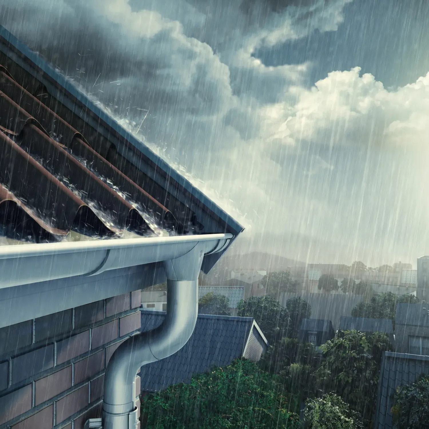 Lindab Ståltagrender^Rainline halvrund tagrende 125x6000 mm