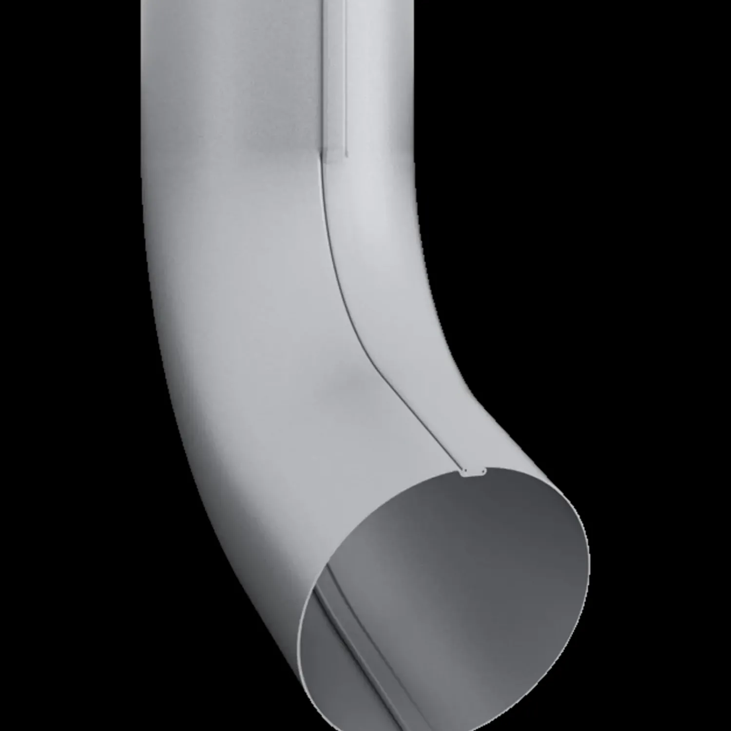 Lindab Ståltagrender^Rainline udskud - Ø75 mm