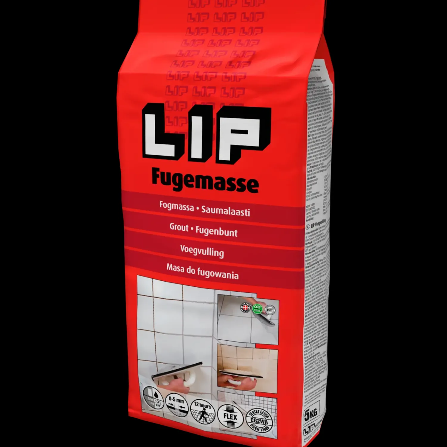 Lip Fugemasse^fugemasse 5 kg lysegrå