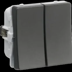 LK Lauritz Knudsen Stikkontakter Og Afbrydere^LK Fuga afbryder krone koksgrå