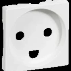 Hot LK Lauritz Knudsen LK Fuga afdækning stikkontakt m/jord 1 modul hvid