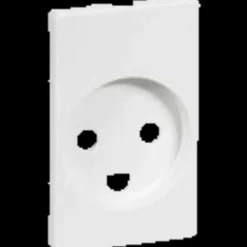 LK Lauritz Knudsen Dåser Og Underlag^LK Fuga afdækning stikkontakt m/jord 1 1/2 modul hvid