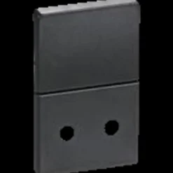 LK Lauritz Knudsen Dåser Og Underlag^LK Fuga afdækning stikkontakt u/jord 1 1/2 modul koksgrå