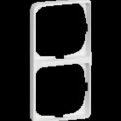 Clearance LK Lauritz Knudsen LK Fuga baseline 50 ramme 2x1 modul hvid