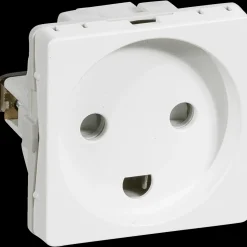 LK Lauritz Knudsen Stikkontakter Og Afbrydere^LK Fuga indsats stikkontakt 1 modul hvid