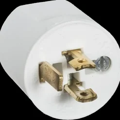 Clearance LK Lauritz Knudsen LK Fuga lampestikprop m/jord hvid