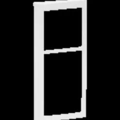 LK Lauritz Knudsen Dåser Og Underlag^LK Fuga soft design inkl. Ramme 2 1/2 modul hvid