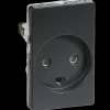 LK Lauritz Knudsen Stikkontakter Og Afbrydere^LK Fuga stikkontakt m/jord 1 1/2 modil koksgrå