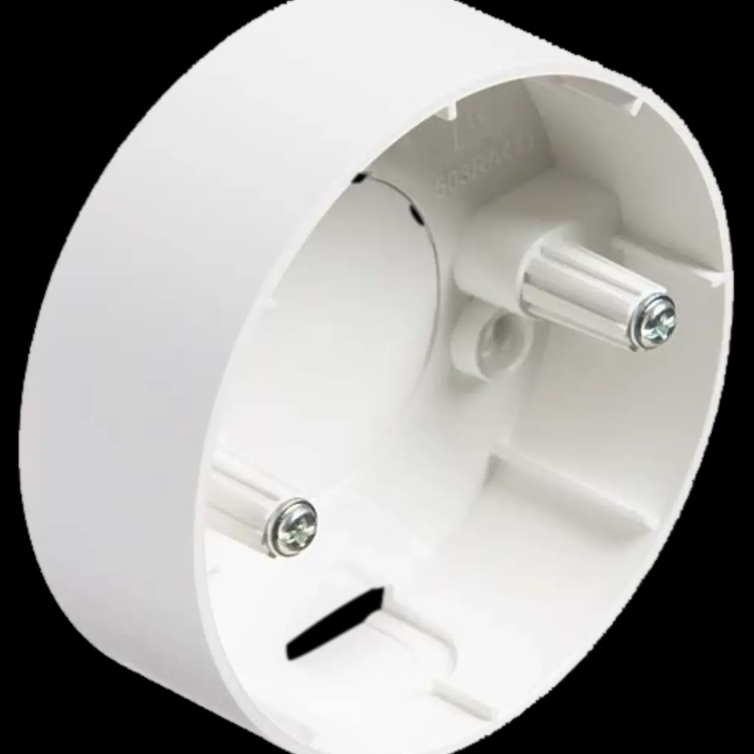 LK Lauritz Knudsen Dåser Og Underlag^LK Fuga underlag t/lampeudtag Ø83 mm hvid