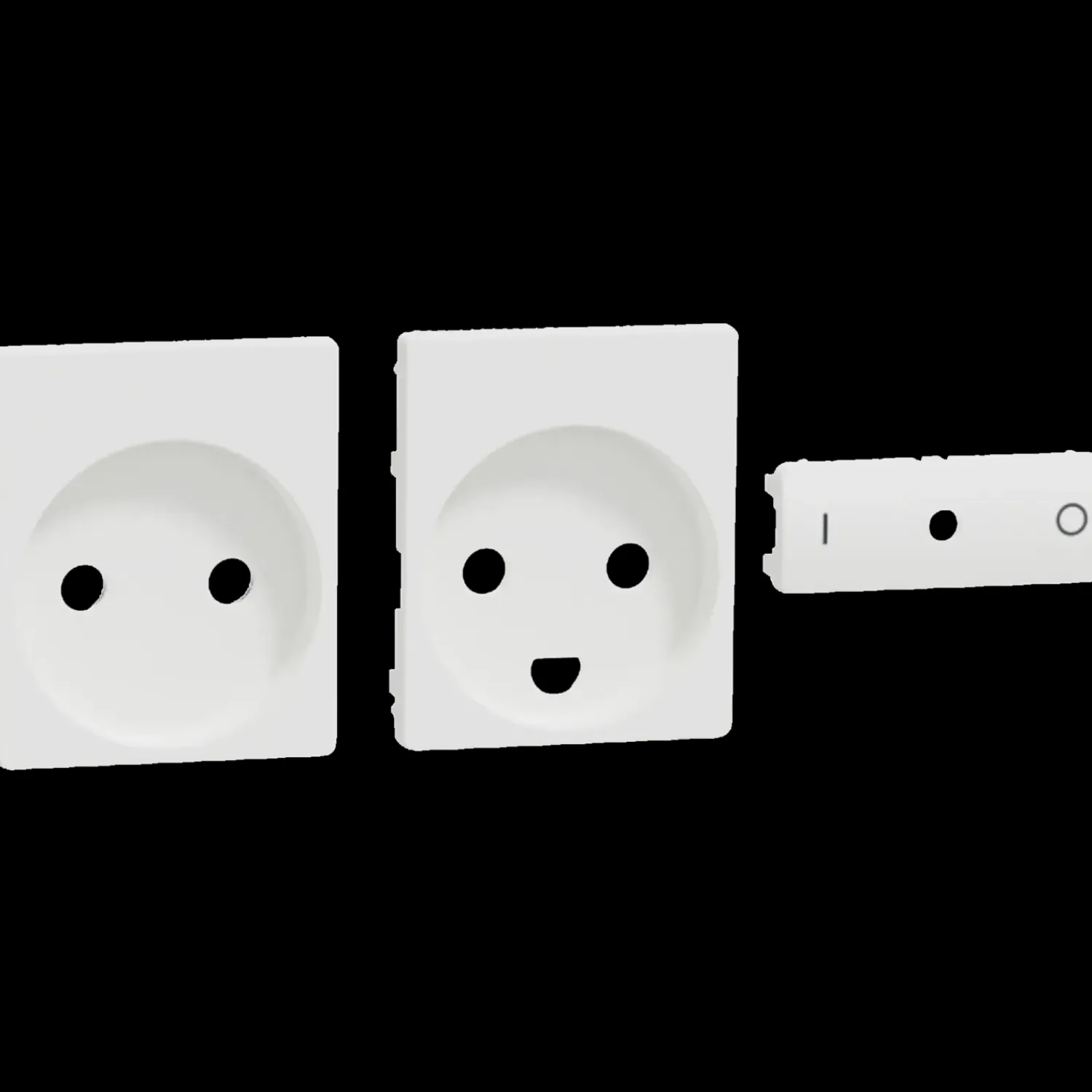 LK Lauritz Knudsen Stikkontakter Og Afbrydere^LK Fuga wiser stikkontakt afdækning hvid