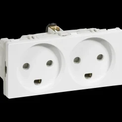 LK Lauritz Knudsen Stikkontakter Og Afbrydere^LK stikkontakt dobbelt 2M hvid