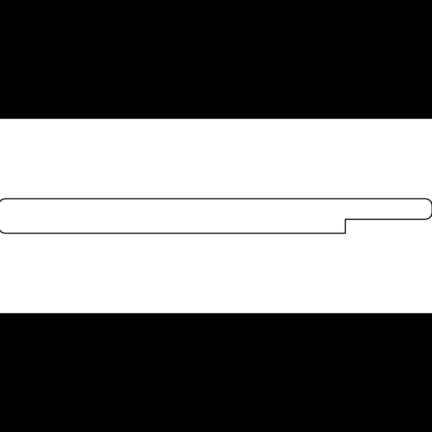 Best LTI lysning hvid MDF S 16x245x4200 mm