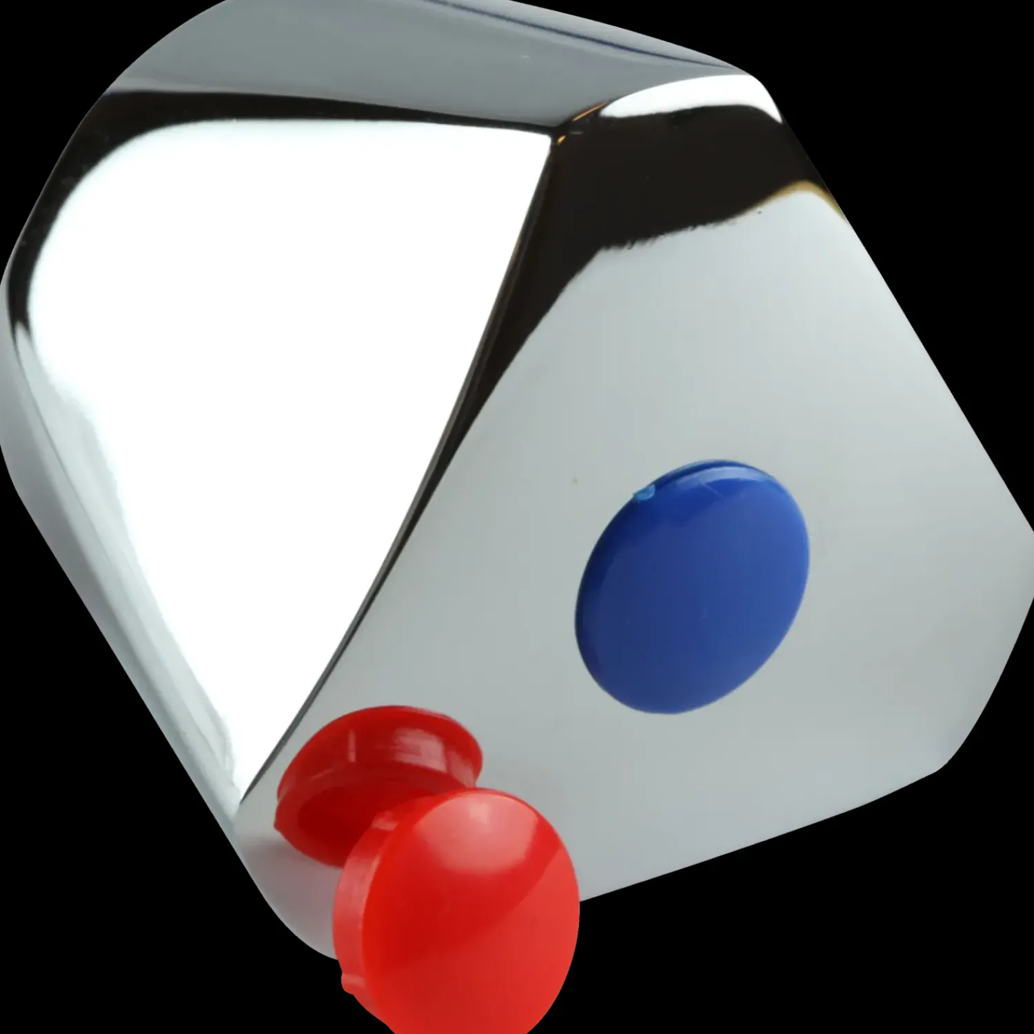 Brusedele^Lux metalgreb m/2 greb armatur forkromet