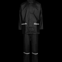 Lyngsøe Rainwear Regntøj^Lyngsøe microflex pu regnsæt sort str. 2XL