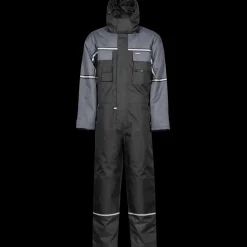 Kedeldragt^Lyngsøe rainwear Fox vinter kedeldragt sort/grå str. L