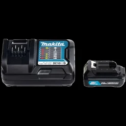 Makita Batterier Og Opladere^batteripakke 12V Li-ion 1xBL1021B+1xDC10WD