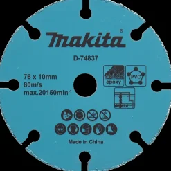 Makita Klinger Til Vinkelslibere^D-74837 carbid multi skæreskive Ø76xØ10 mm