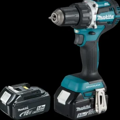Best Makita DDF484RT2-DAV bore/skruemaskine 18V LXT 2x5,0 Ah batteri og lader