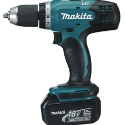 Makita Bore- Og Skruemaskiner^DDF453SFX1 18V LXT bore/skruemaskine 2x3.0 Ah inkl. 75 dele tilbehør