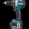 Makita Bore- Og Skruemaskiner^DHP484RTJ 18 V LXT slagboremaskine 2x5.0 Ah batteri og lader