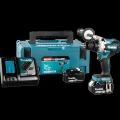 Makita Bore- Og Skruemaskiner^DHP486RTR-DAV slagboremaskine 18V inkl. 2x5,0 Ah batteri og lader