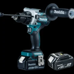 Makita Bore- Og Skruemaskiner^DHP486RTR-DAV slagboremaskine 18V inkl. 2x5,0 Ah batteri og lader