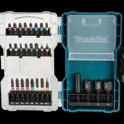 Makita Bits- Og Bitssæt^E-07048 bitssæt med magnettoppe 28 dele