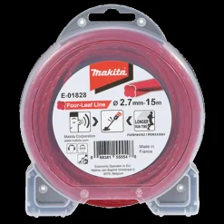Makita Græstrimmere^E-01828 four-leaf nylontråd 2,7-15 m rød