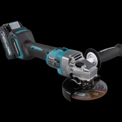 Best Makita GA005GM201 XGT 40V vinkelsliber 4.0 Ah batteri og lader