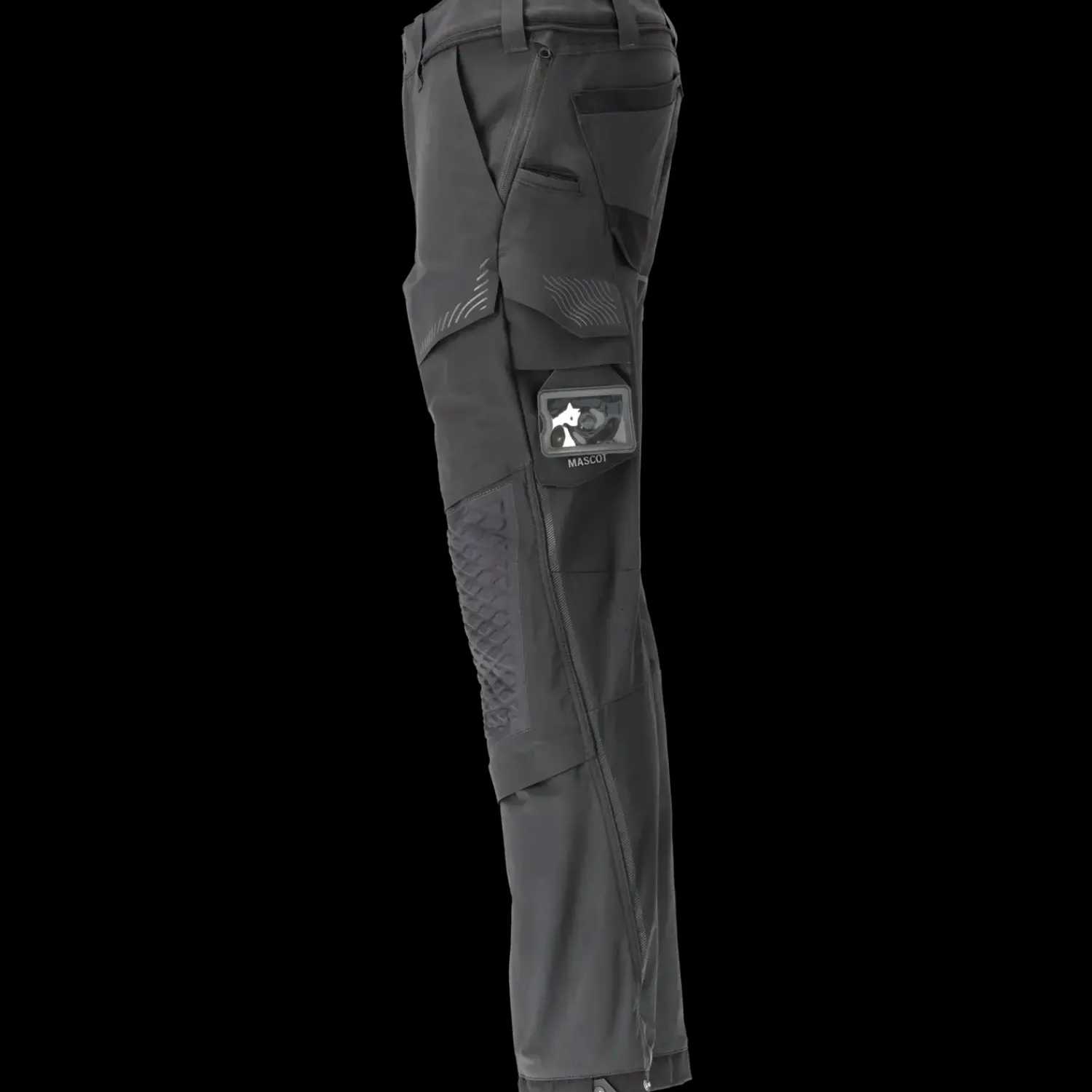 Sale Mascot 22279-605 Customized stretch bukser m/knælommer sort str. 82C50