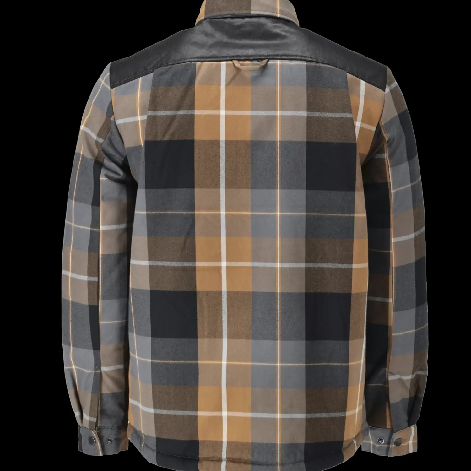 Skjorter^Mascot 23104 flannel skjorte m/fiberpelsfór nøddebrun ternet str. 2XL