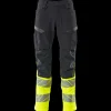 New Mascot Accelerate Safe bukser med knælommer mørk marine/hi-vis gul str. 82C52