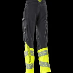 New Mascot Accelerate Safe bukser med knælommer mørk marine/hi-vis gul str. 82C52