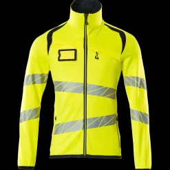 Mascot Trøjer Og Sweatshirts|Hi-Vis Tøj Og Udstyr^Accelerate Safe fleecetrøje med lynlås hi-vis gul/mørk marine str. M