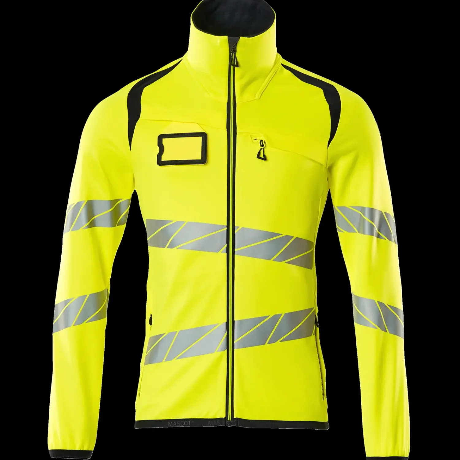 Mascot Trøjer Og Sweatshirts|Hi-Vis Tøj Og Udstyr^Accelerate Safe fleecetrøje med lynlås hi-vis gul/mørk marine str. M