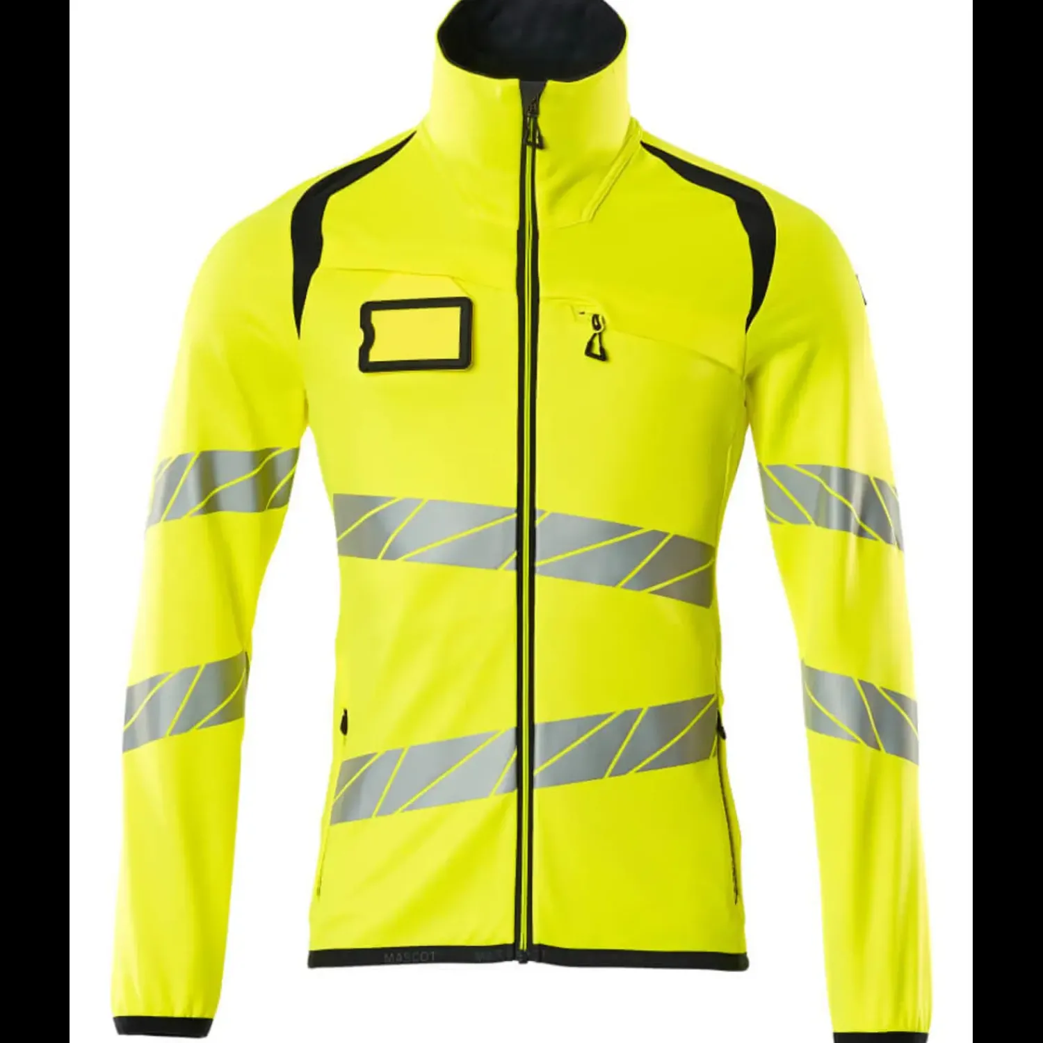 Mascot Trøjer Og Sweatshirts|Hi-Vis Tøj Og Udstyr^Accelerate Safe fleecetrøje med lynlås hi-vis gul/mørk marine str. M