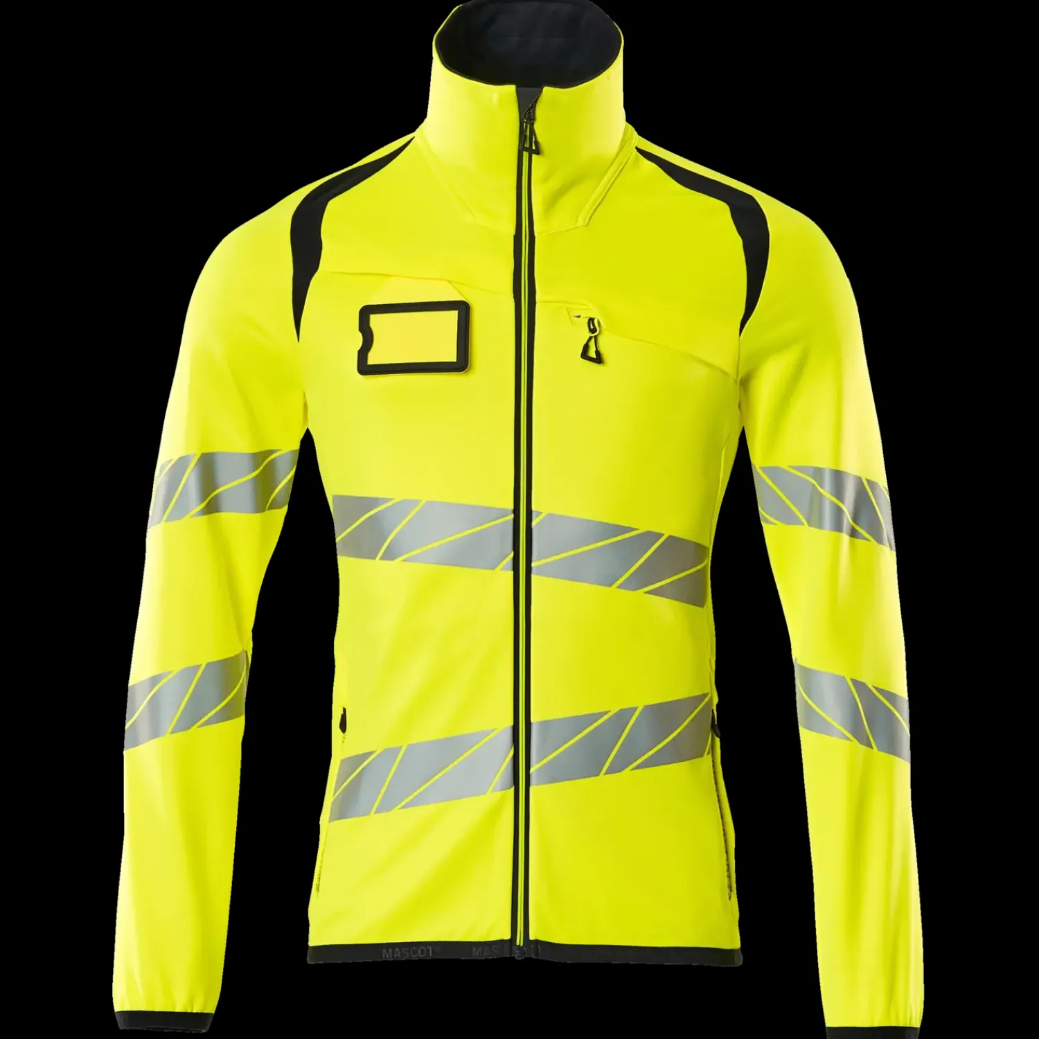 Mascot Trøjer Og Sweatshirts|Hi-Vis Tøj Og Udstyr^Accelerate Safe fleecetrøje med lynlås hi-vis gul/mørk marine str. M