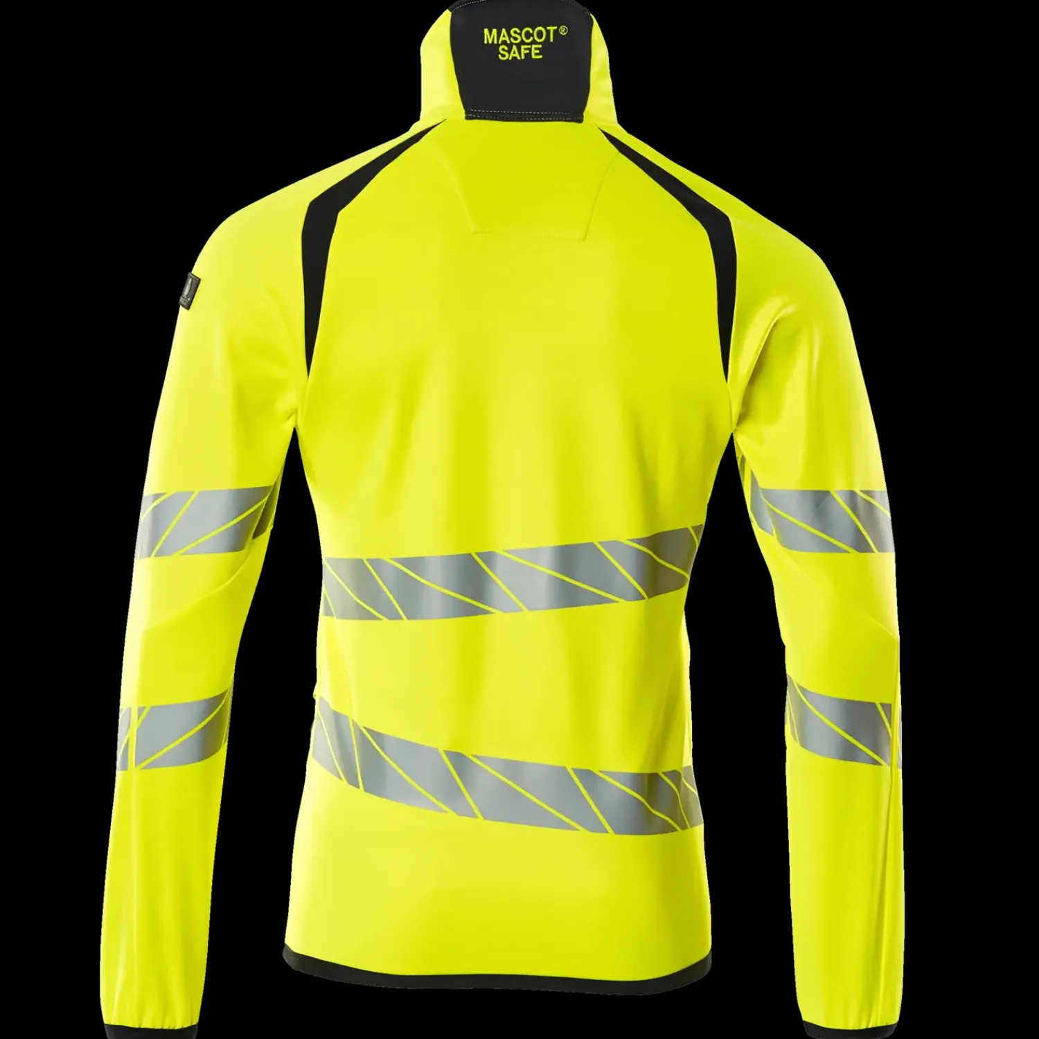 Mascot Trøjer Og Sweatshirts|Hi-Vis Tøj Og Udstyr^Accelerate Safe fleecetrøje med lynlås hi-vis gul/mørk marine str. M