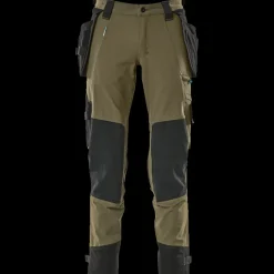 Mascot Arbejdsbukser^Advanced bukser med hængelommer mosgrøn str. 82C56