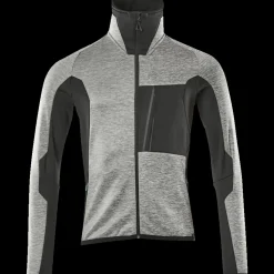 New Mascot Advanced fleecetrøje med lynlås grå-meleret/sort str. XL