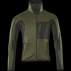 Mascot Jakker Og Veste^Advanced fleecetrøje med lynlås mosgrøn/sort str. XL
